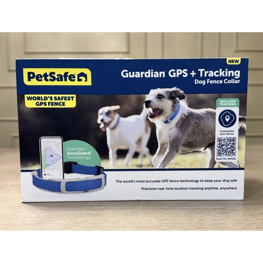PetSafe Guardian GPS + Tracking Dog Wireless Fence Collar. Over 3/4 Acres . NEW